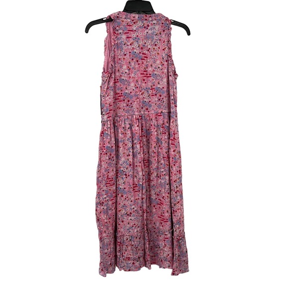 Black Tape Women's Petite Printed Drawstring-Waist Maxi Dress Cherry Blossom PM - Picture 3 of 6